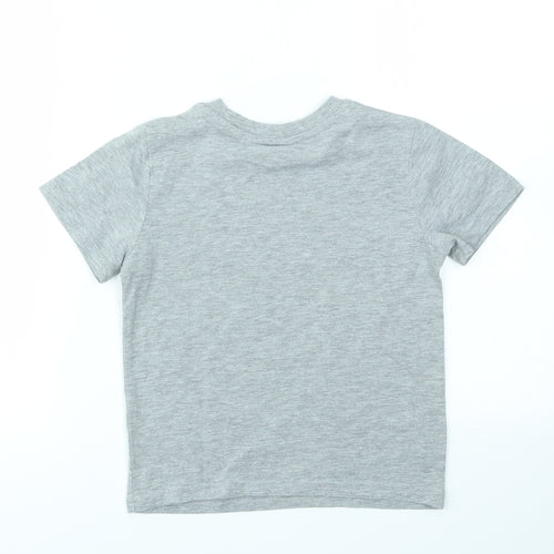 Disney Boys Grey   Basic T-Shirt Size 6 Years