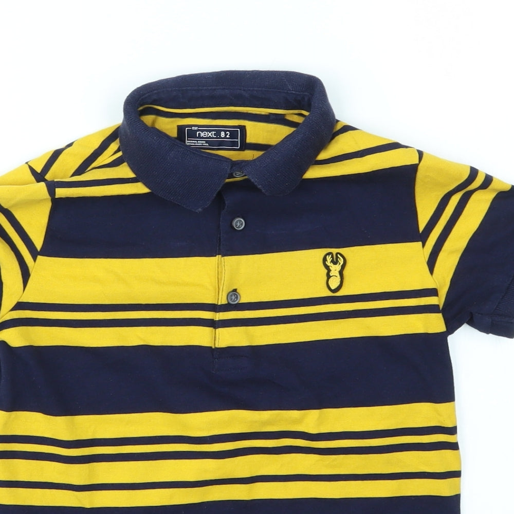 NEXT Boys Multicoloured Striped  Basic T-Shirt Size 8 Years