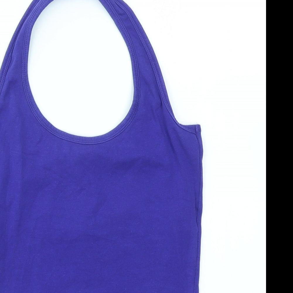 EVIE Womens Purple   Basic T-Shirt Size 8