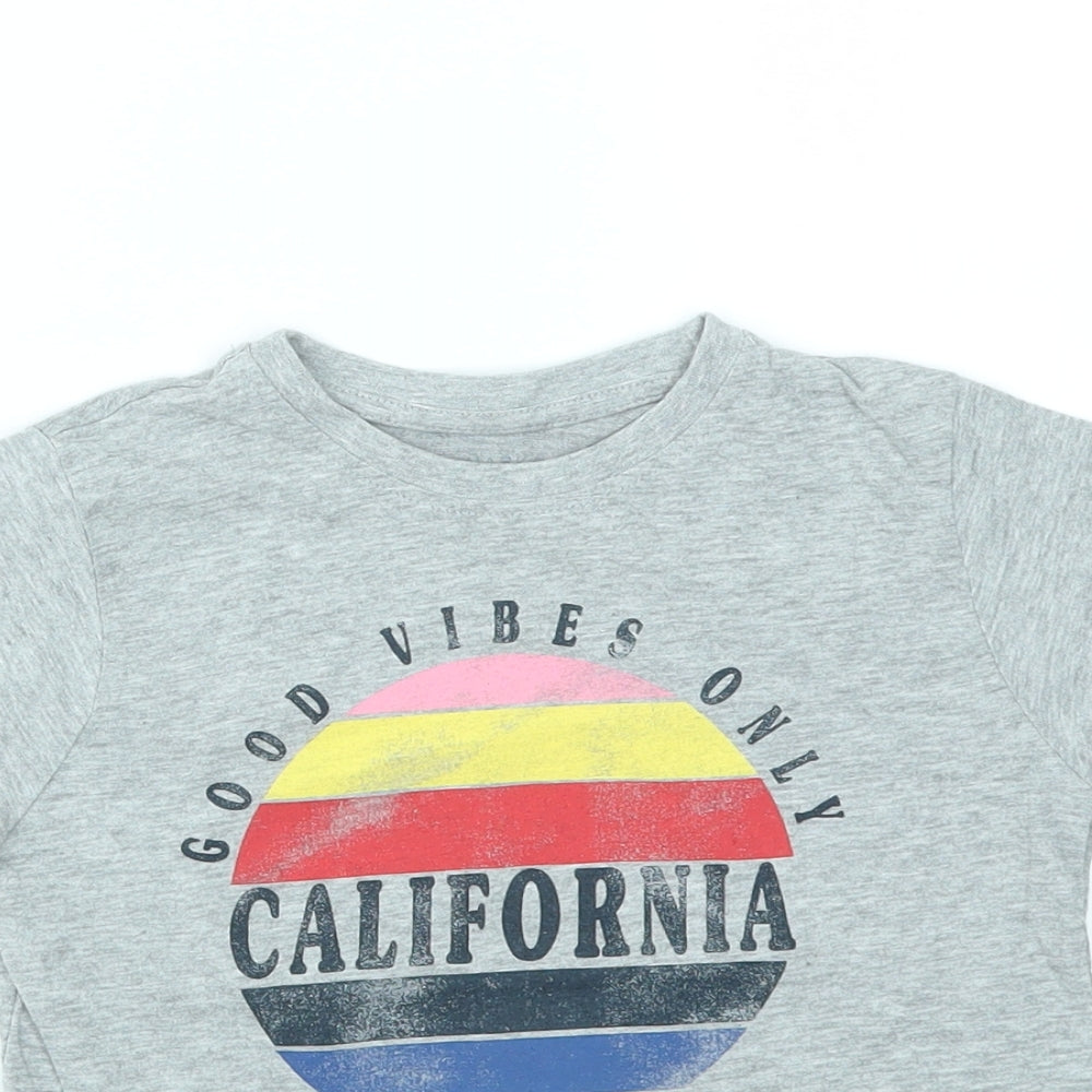 Primark Boys Grey   Basic T-Shirt Size 3-4 Years