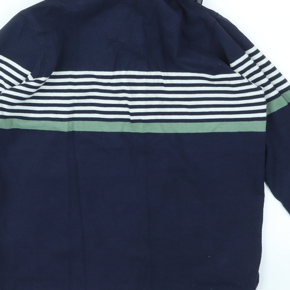 NEXT Boys Blue Striped  Pullover T-Shirt Size 8 Years