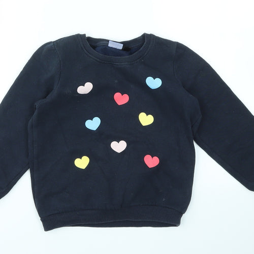 Lupilu Girls Blue   Pullover Jumper Size 5-6 Years
