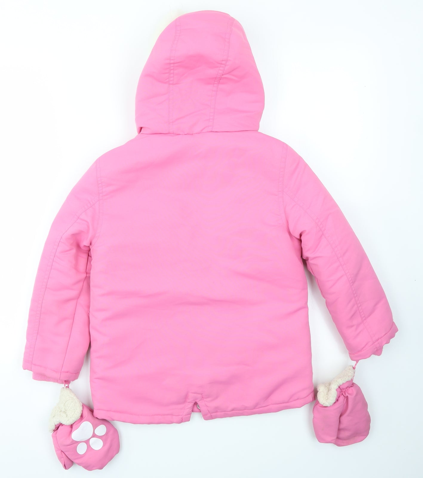 George Girls Pink   Basic Coat Coat Size 6-7 Years