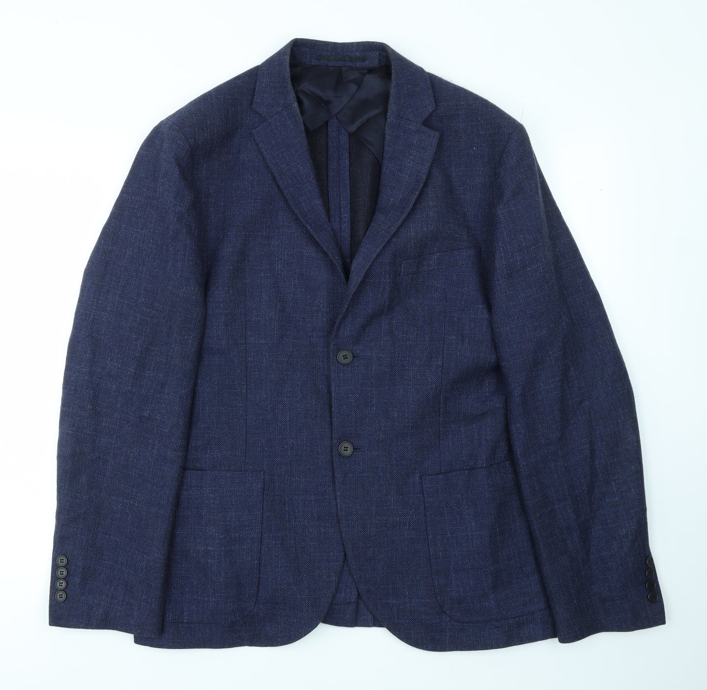 H&M Mens Blue   Jacket Blazer Size 46