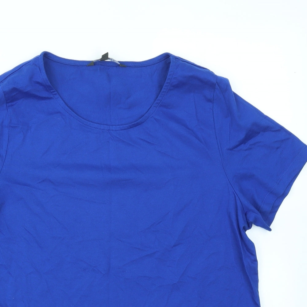 love tees Womens Blue   Basic T-Shirt Size 16