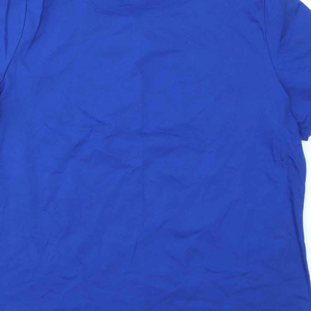 love tees Womens Blue   Basic T-Shirt Size 16