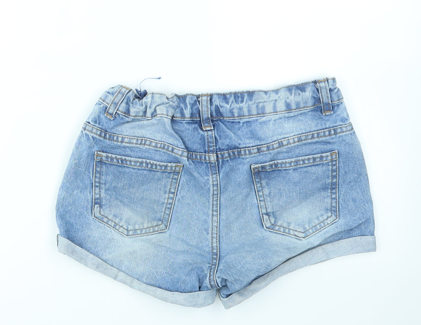 DENIM &CO Girls Blue   Cut-Off Shorts Size 11-12 Years