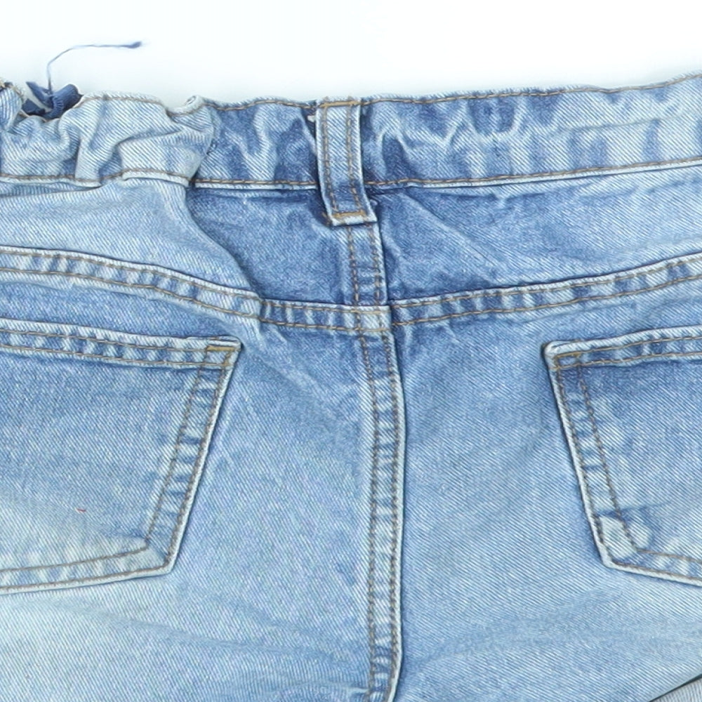 DENIM &CO Girls Blue   Cut-Off Shorts Size 11-12 Years