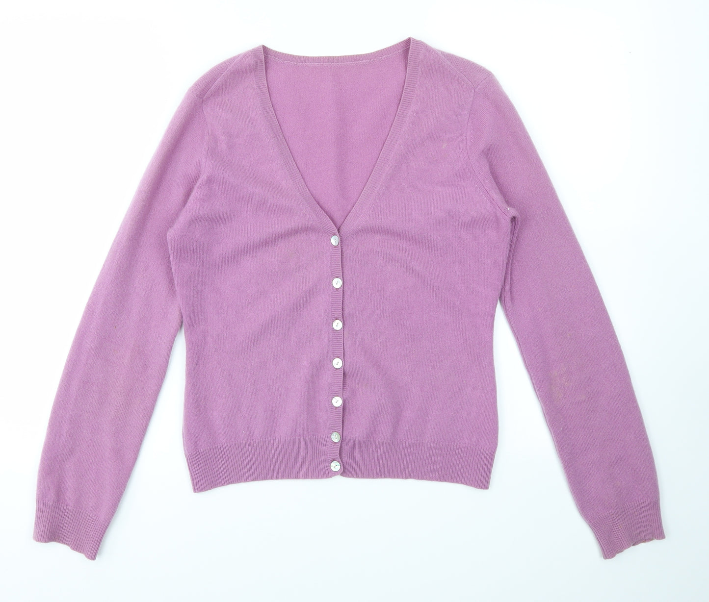 Preworn Womens Purple   Cardigan Jumper Size S