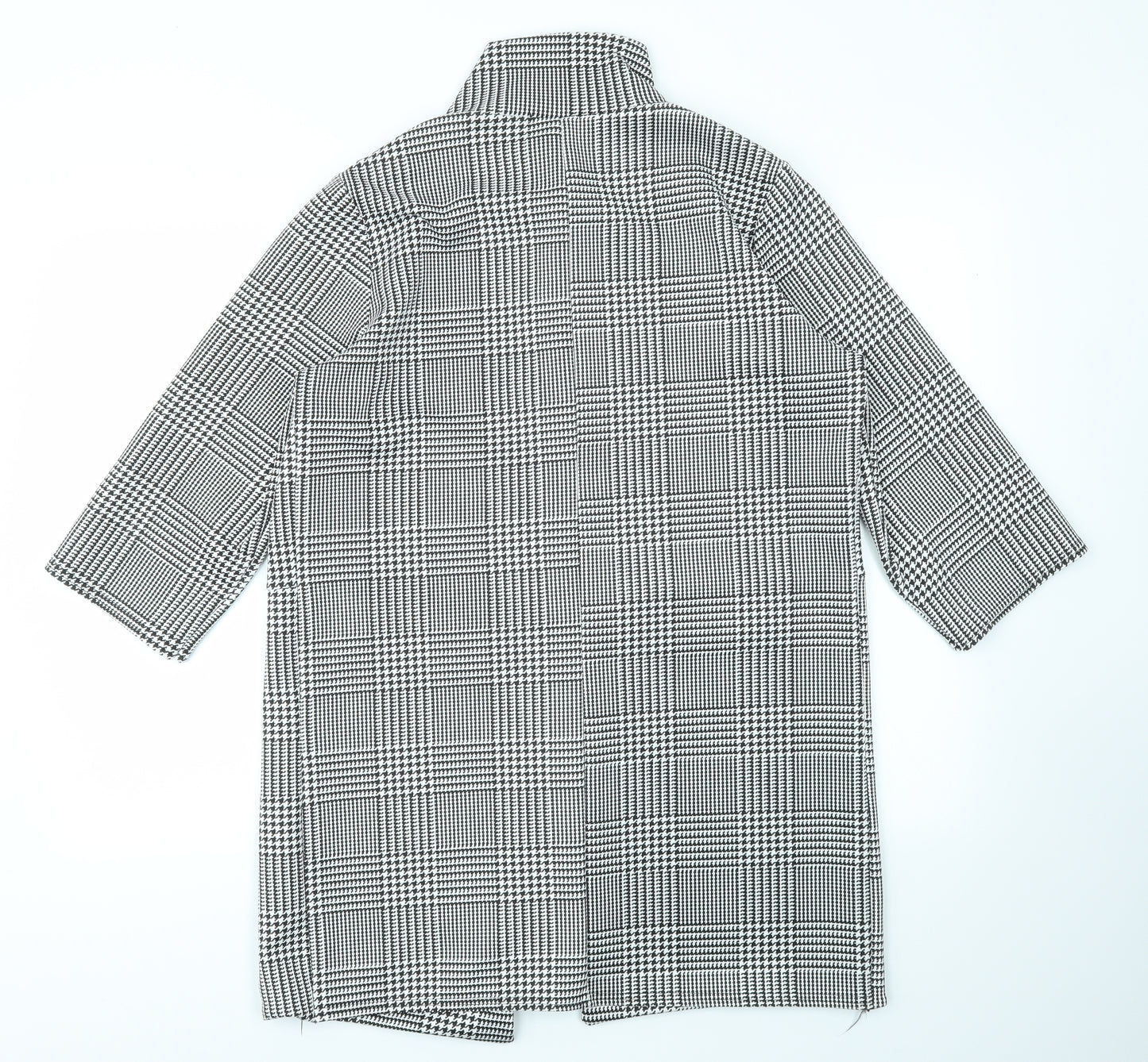 rebellious Womens Grey Check  Overcoat Jacket Size 14