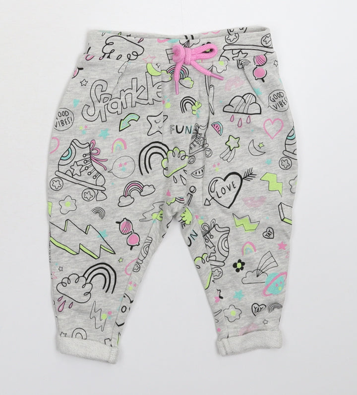 TU Baby Grey Sweatpants Trousers Size 9-12 Months