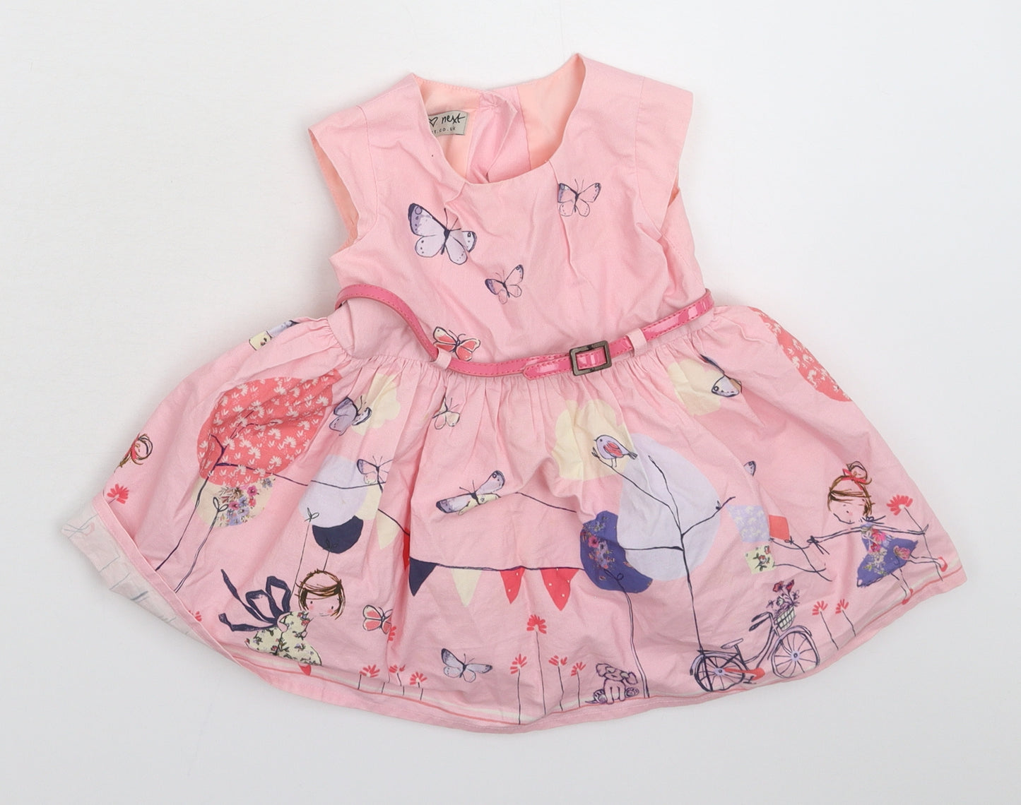 NEXT Girls Pink   Fit & Flare  Size 9-12 Months