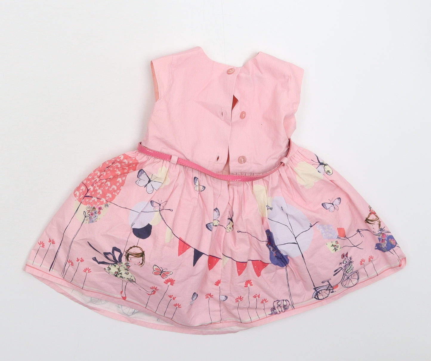 NEXT Girls Pink   Fit & Flare  Size 9-12 Months