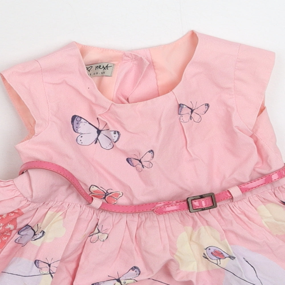 NEXT Girls Pink   Fit & Flare  Size 9-12 Months