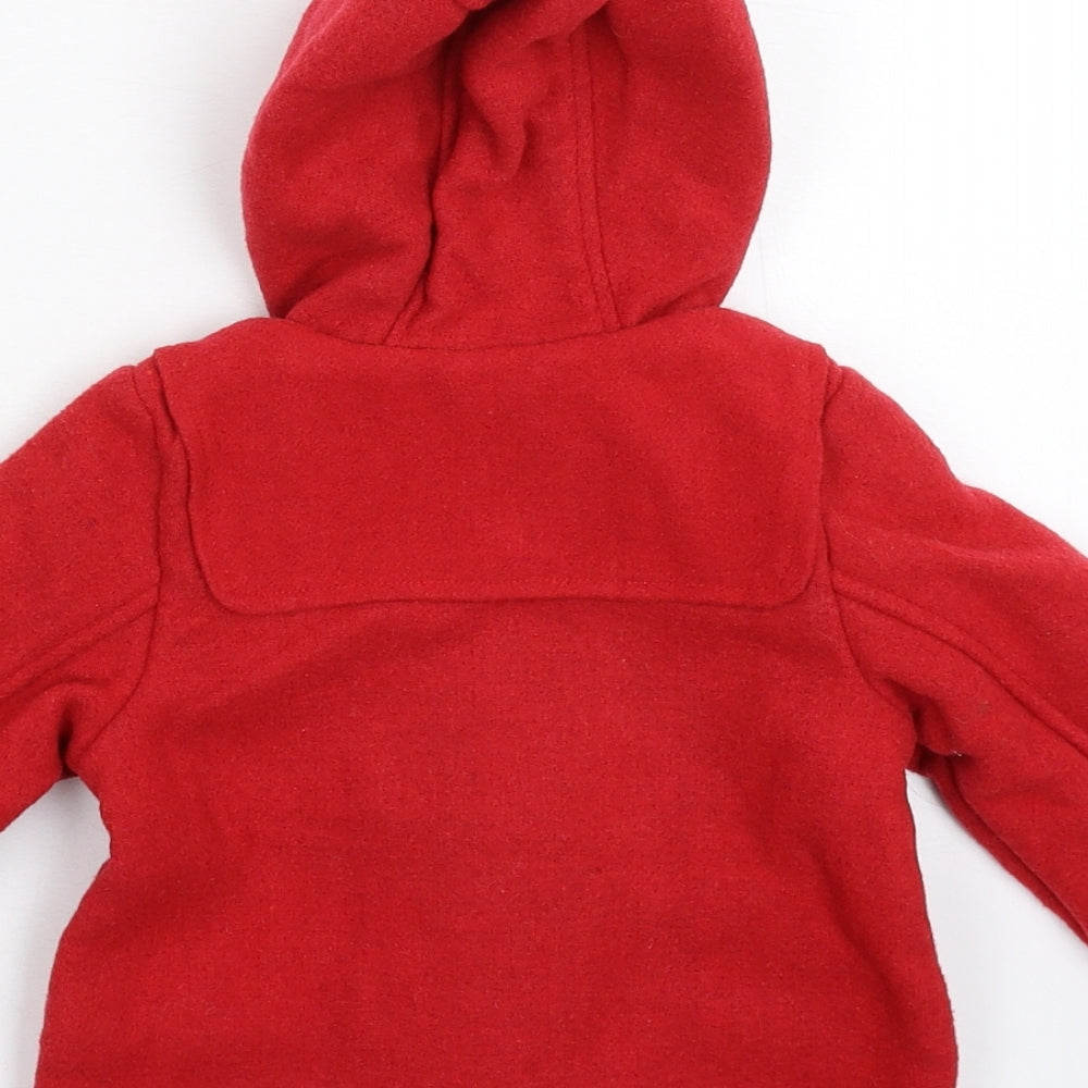 Marks and Spencer Baby Red   Parka Coat Size 12-18 Months