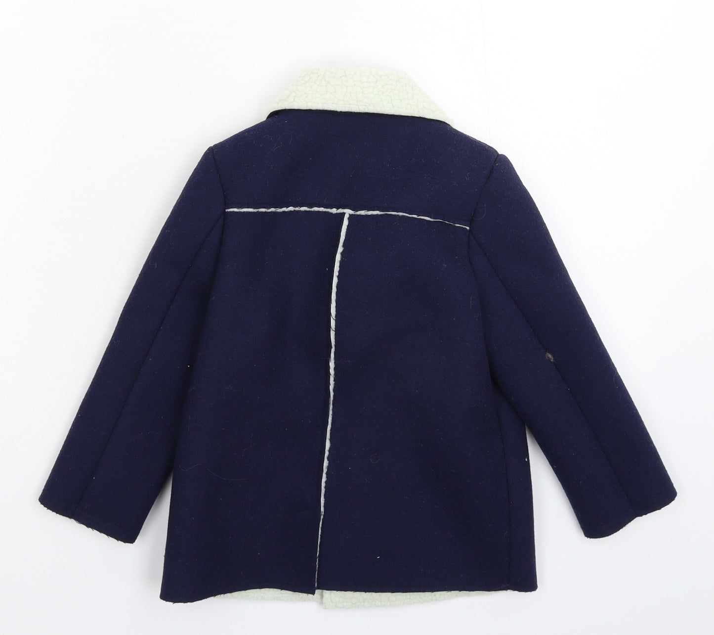 Marks and Spencer Boys Blue   Overcoat Coat Size 2-3 Years