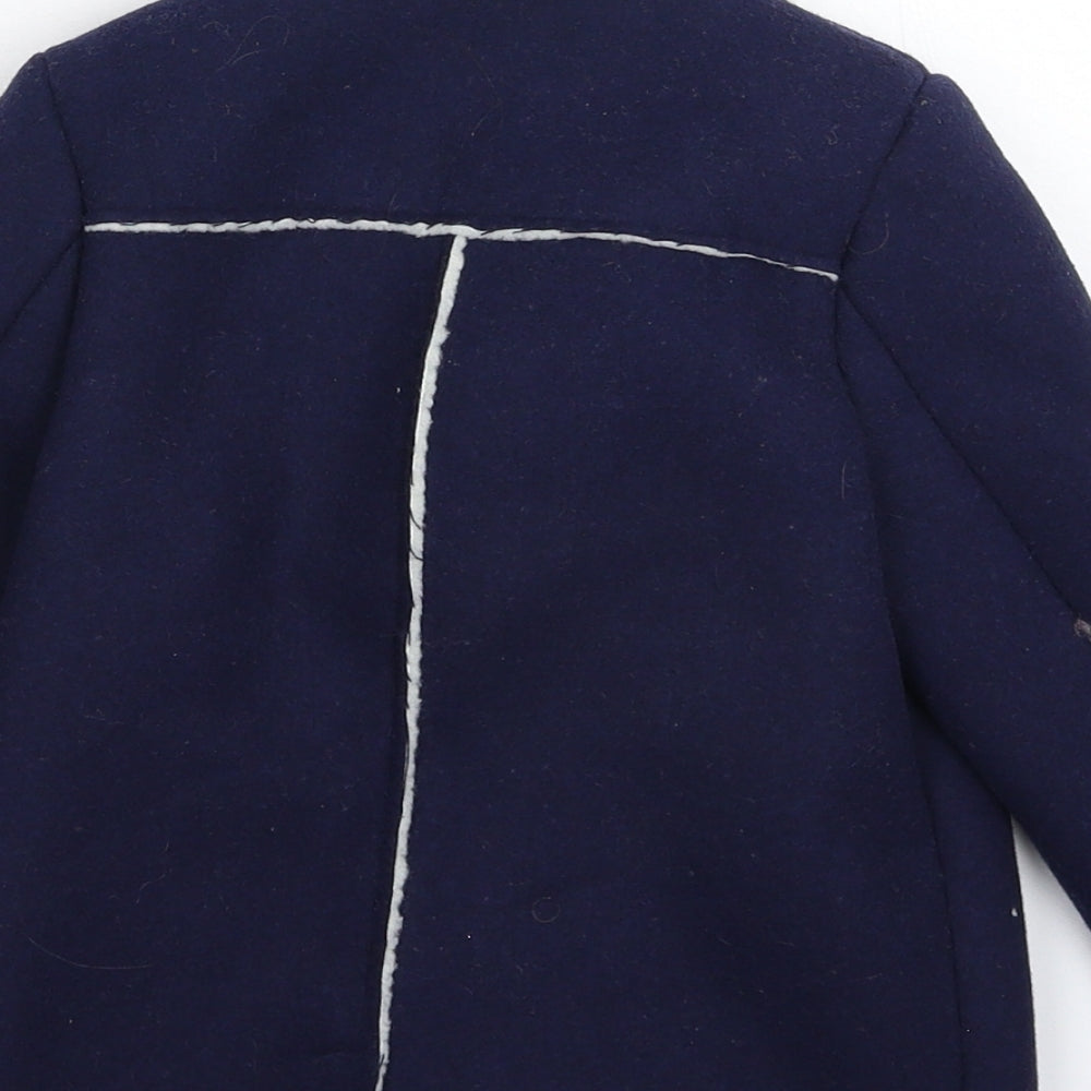 Marks and Spencer Boys Blue   Overcoat Coat Size 2-3 Years