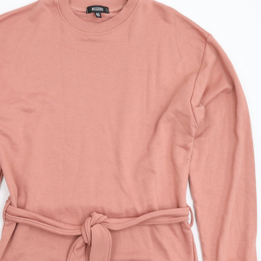 Missguided Womens Pink   Jumper Dress  Size 12