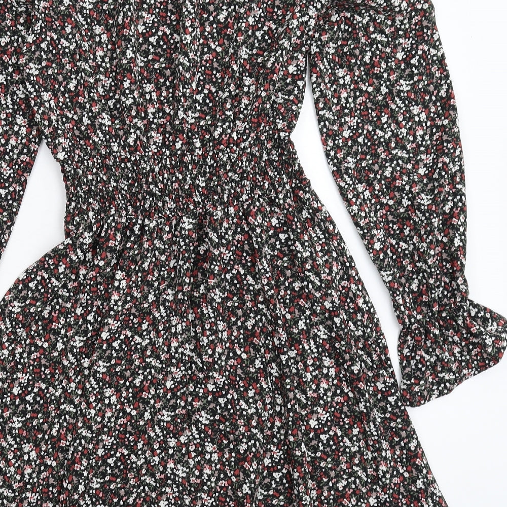 SheIn Womens Multicoloured Floral  Fit & Flare  Size M