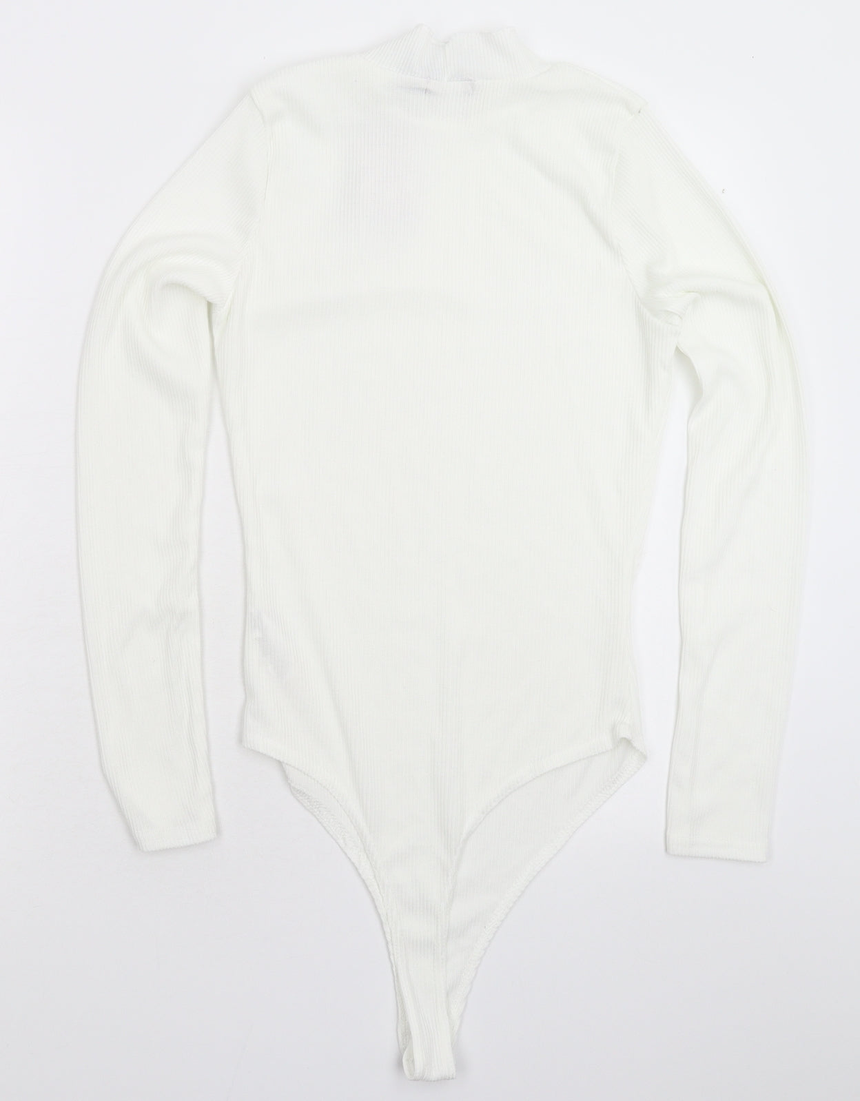 Boohoo Womens White   Bodysuit One-Piece Size 10