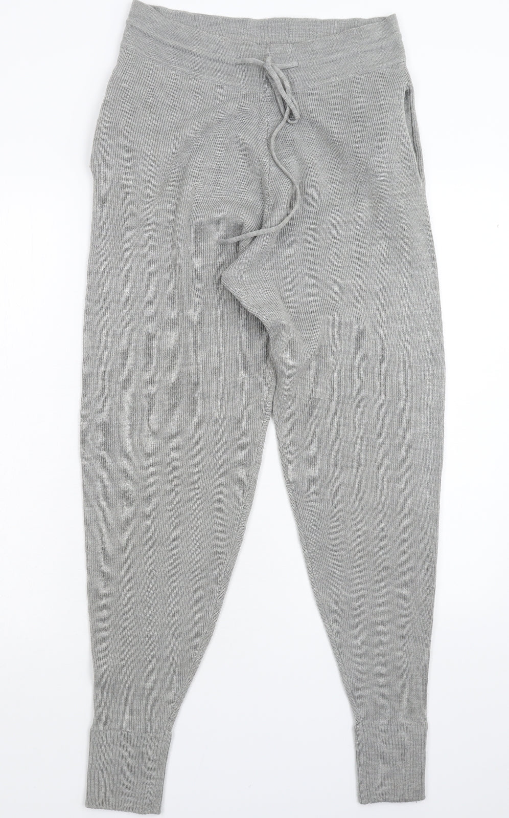 PRETTYLITTLETHING Womens Grey  Knit Trousers  Size M L29 in