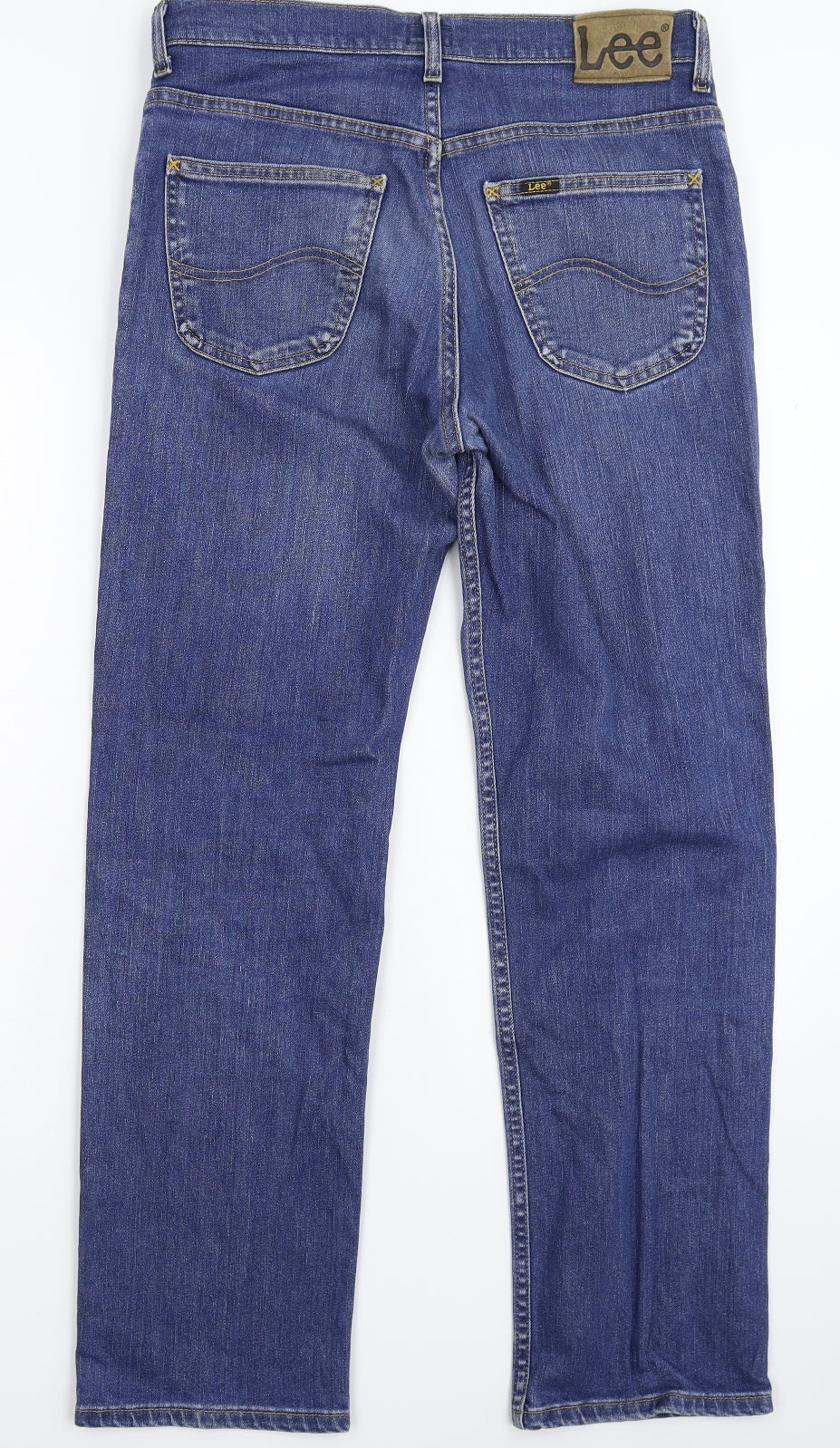 Lee Mens Blue  Denim Straight Jeans Size 32 L30 in