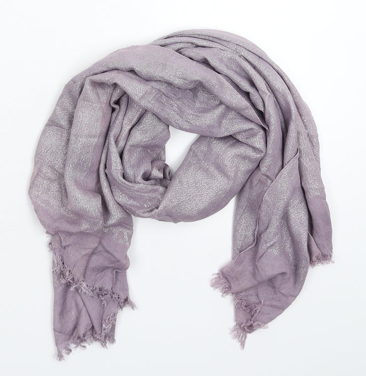 George Womens Purple Knit Scarf