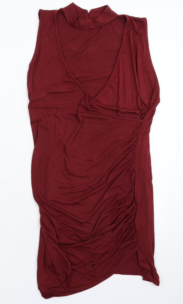 PRETTYLITTLETHING Womens Brown Mini Size 12