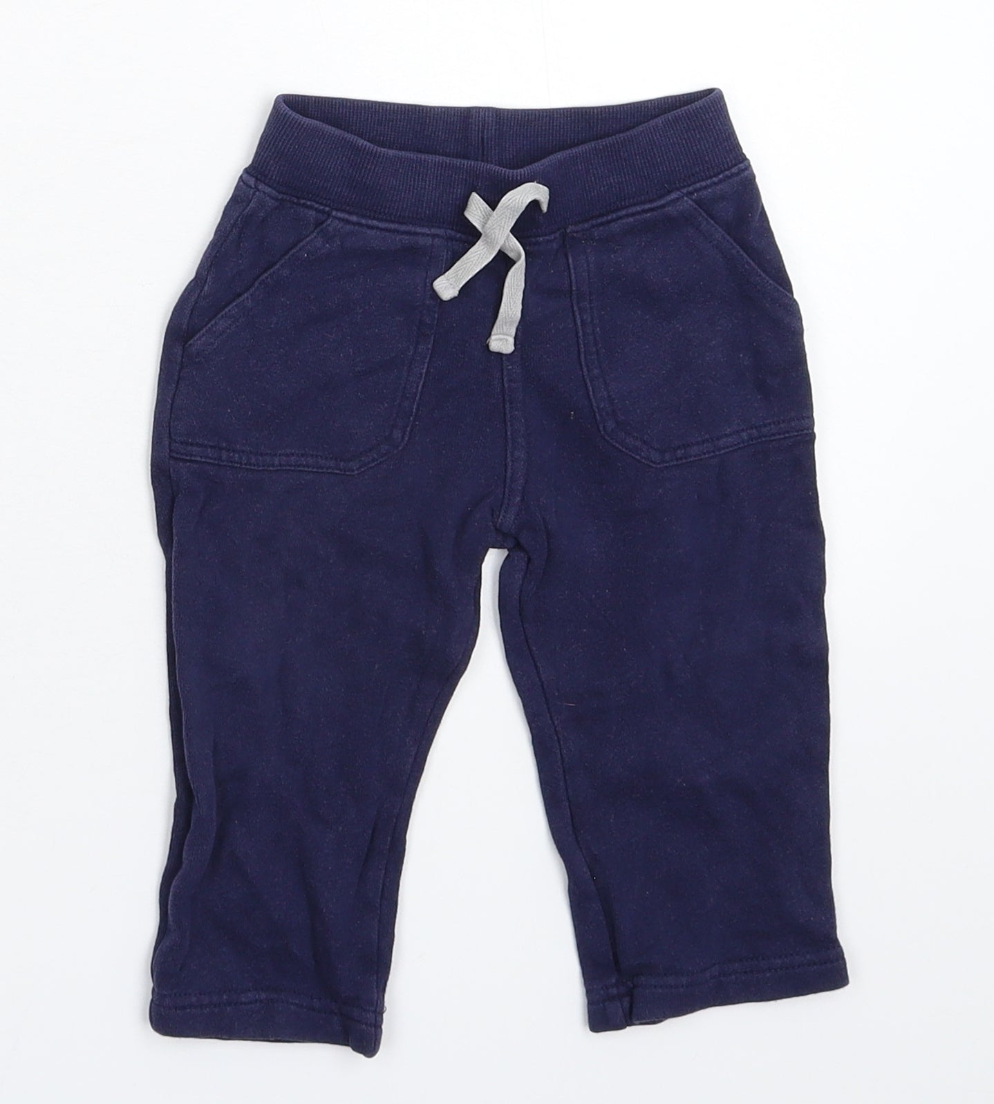 John Lewis Baby Blue   Jogger Trousers Size 9-12 Months
