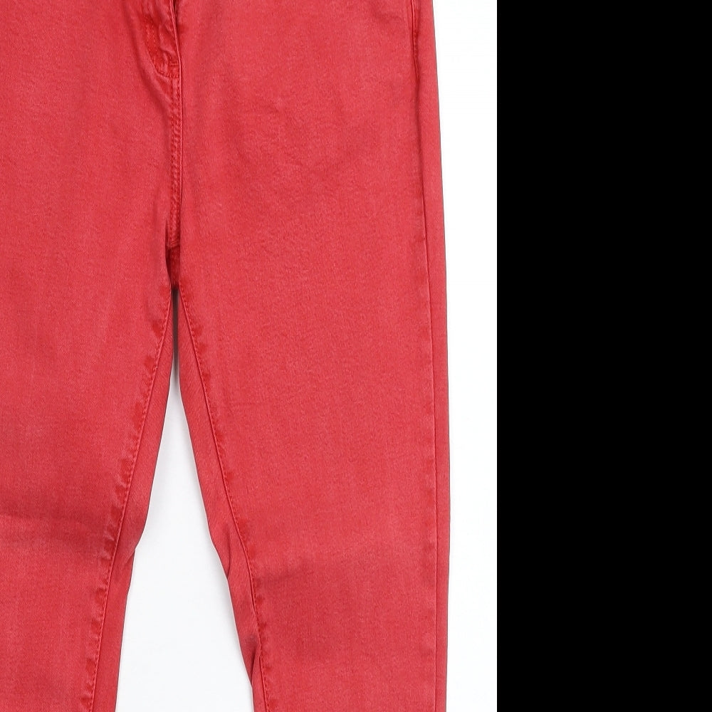 NEXT Womens Red  Denim Jegging Jeans Size 12 L25 in