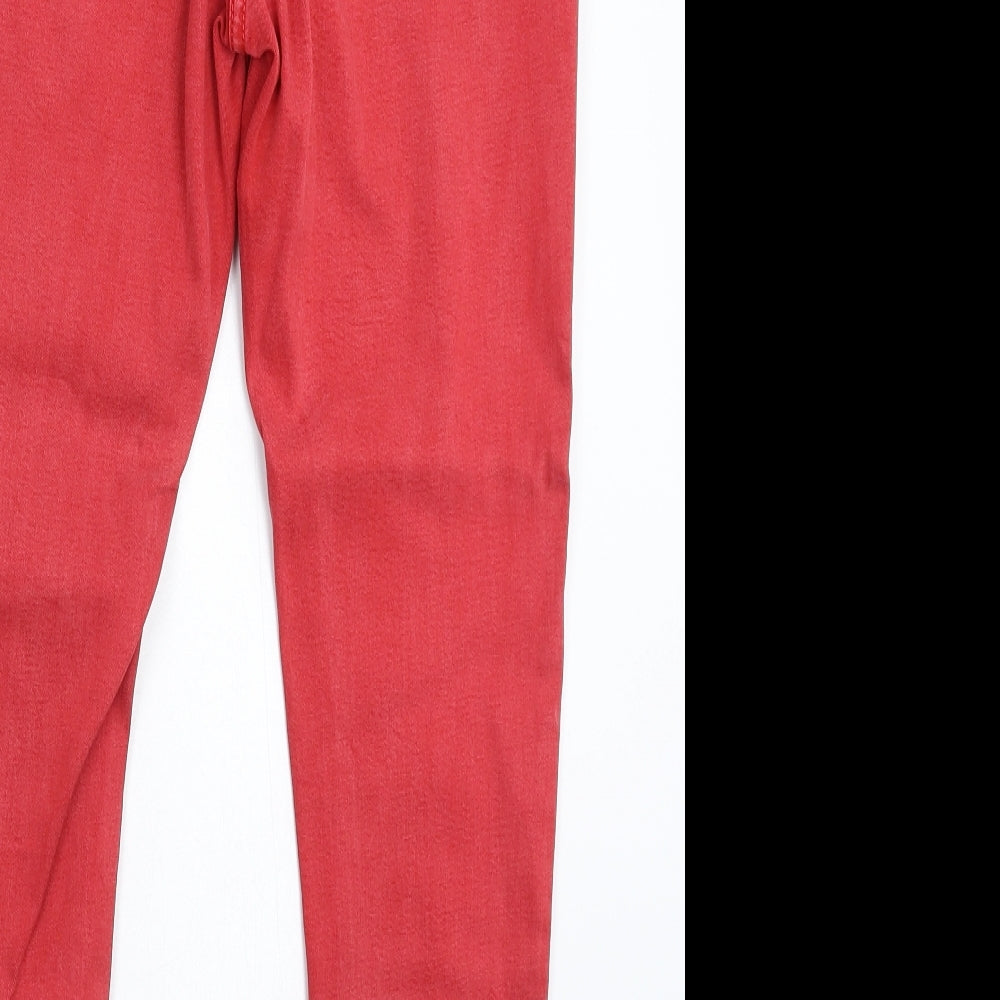 NEXT Womens Red  Denim Jegging Jeans Size 12 L25 in