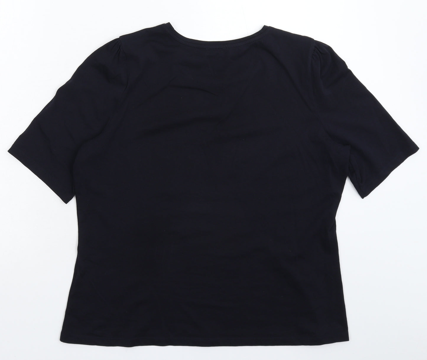 Hobbs Womens Blue   Basic T-Shirt Size L
