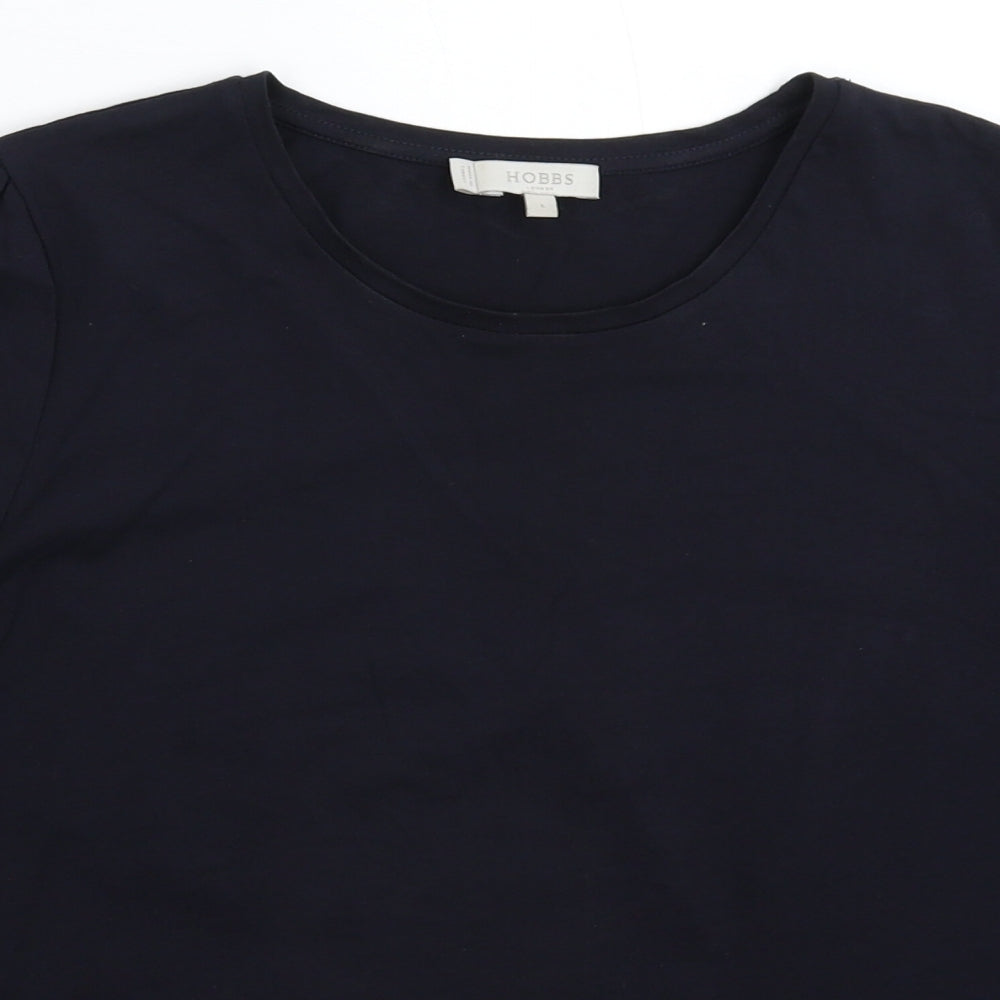 Hobbs Womens Blue   Basic T-Shirt Size L