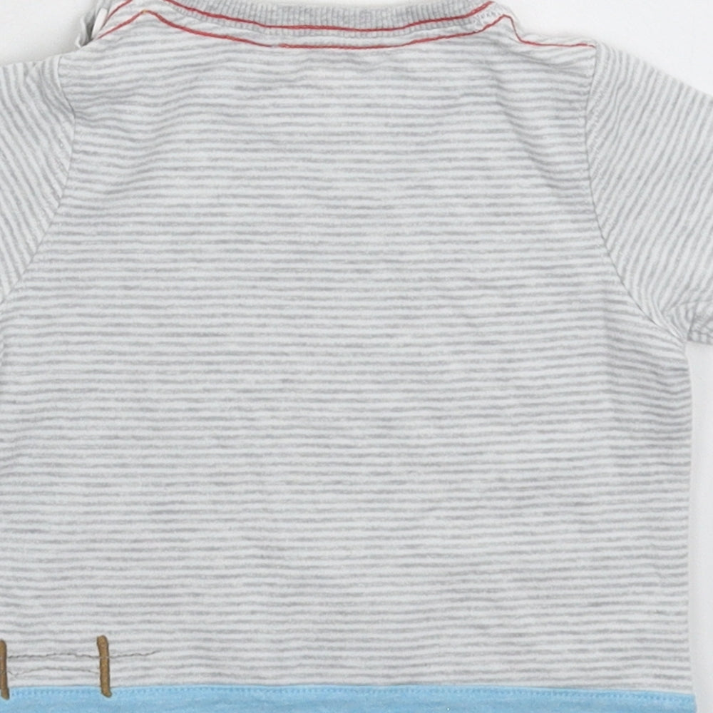 John Lewis Baby Multicoloured Striped  Basic T-Shirt Size 9-12 Months