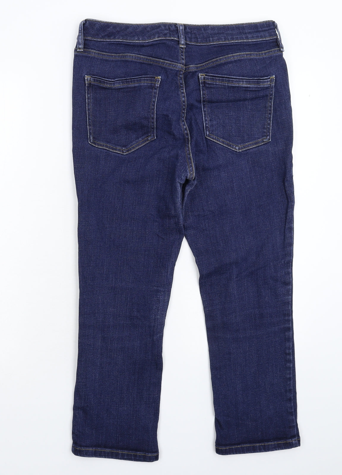 F&F Womens Blue  Denim Cropped Jeans Size 14 L23 in