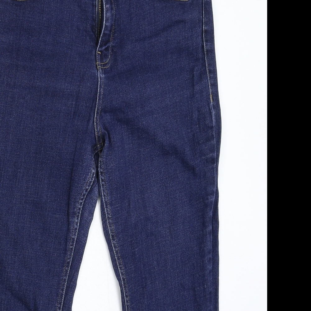 F&F Womens Blue  Denim Cropped Jeans Size 14 L23 in