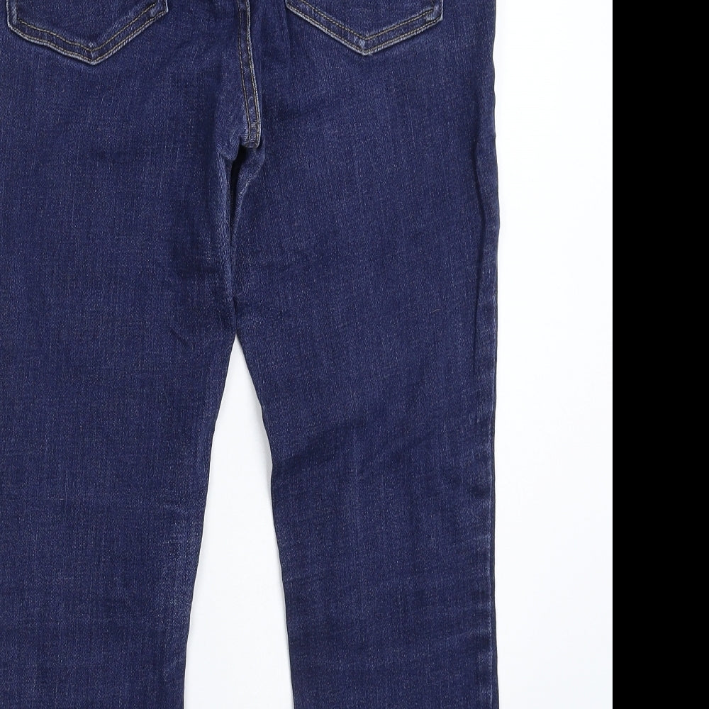F&F Womens Blue  Denim Cropped Jeans Size 14 L23 in