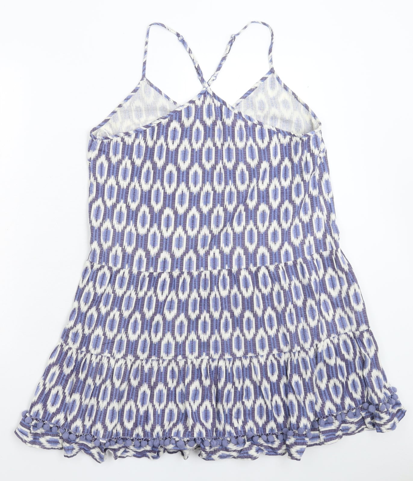 F&F Womens Blue Geometric  Tank Dress  Size 14