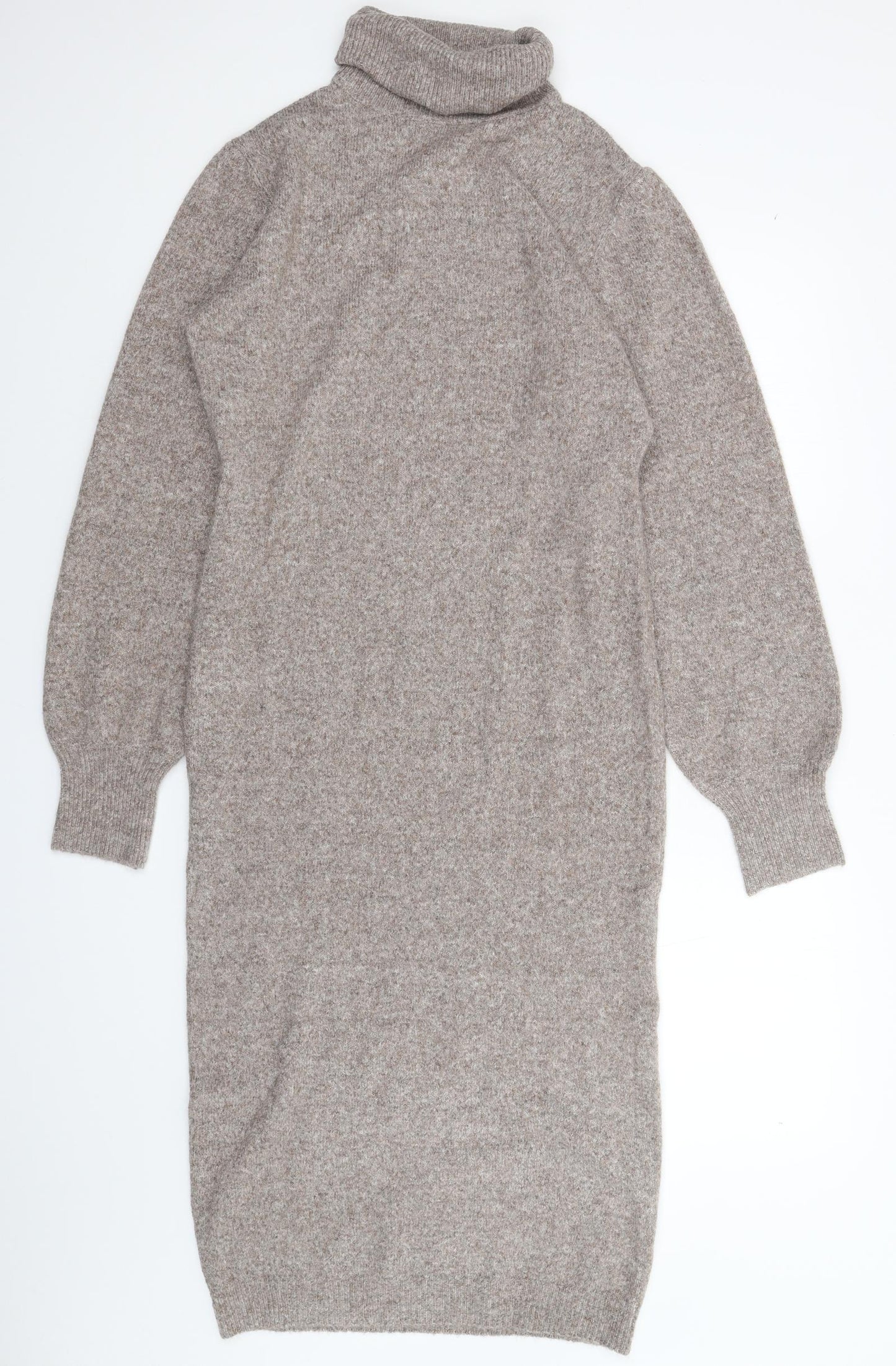 PRETTYLITTLETHING Womens Grey  Knit Jumper Dress  Size M