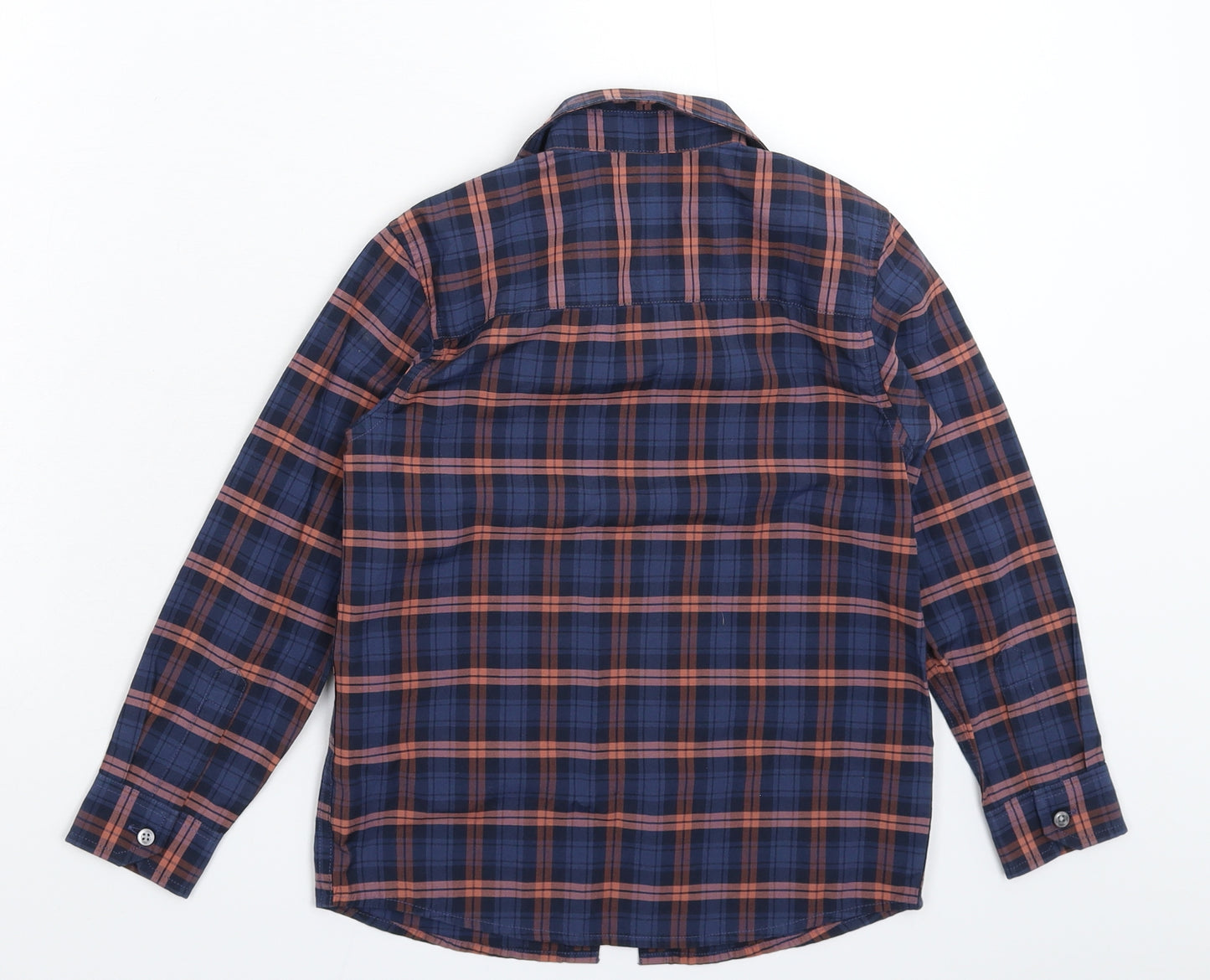 NEXT Boys Multicoloured Check  Basic Button-Up Size 7 Years