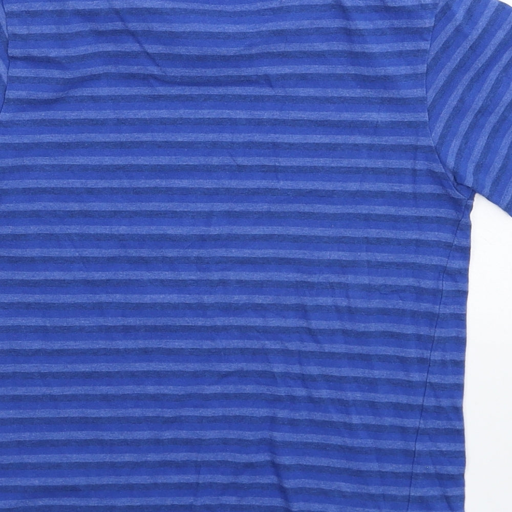 Lee Cooper Boys Blue Striped  Basic T-Shirt Size 7-8 Years