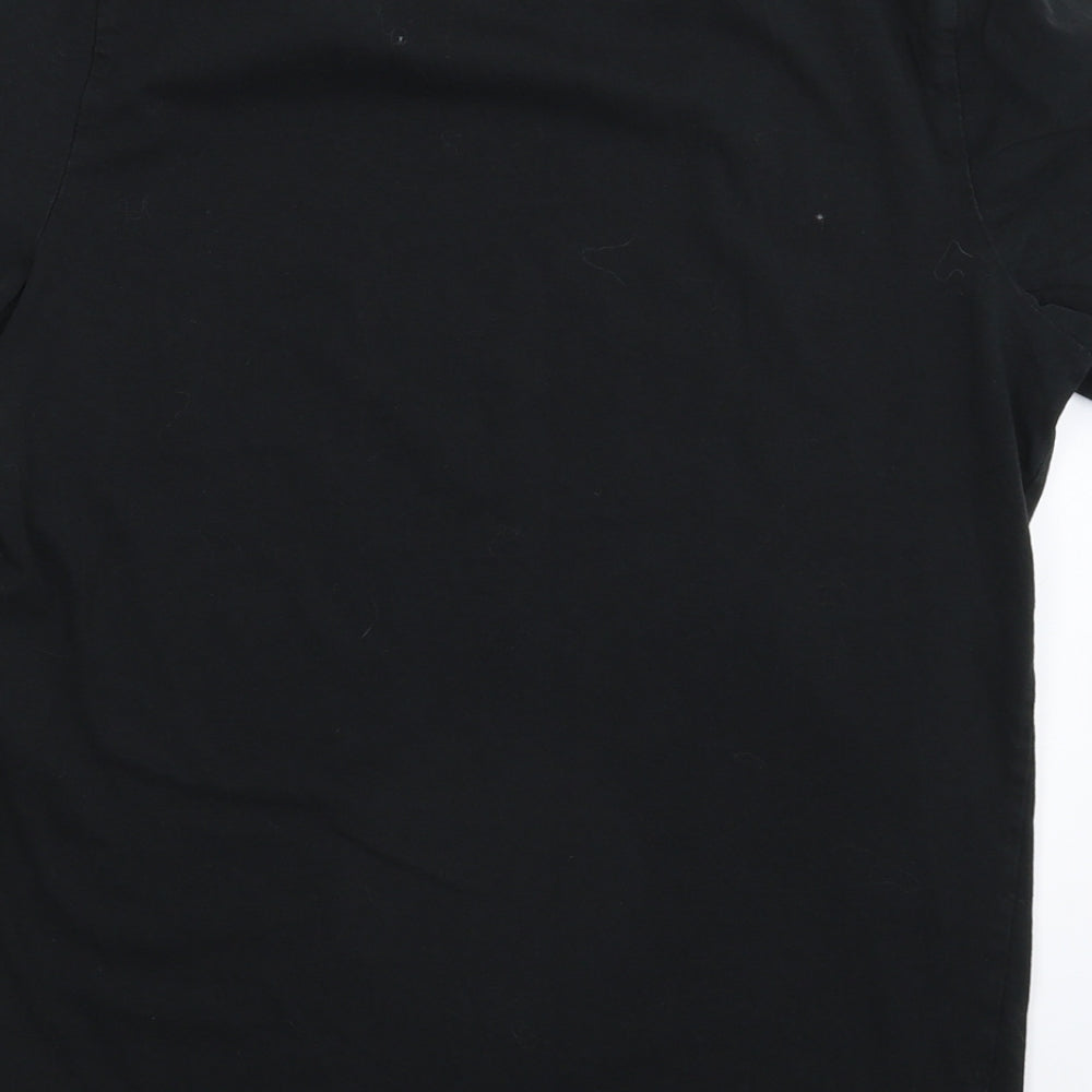JACK & JONES Mens Black    T-Shirt Size M