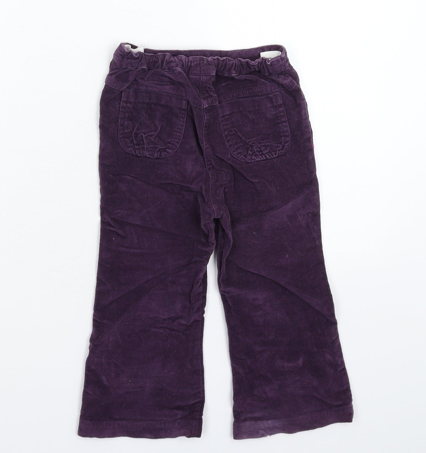 MINIMODE Girls Purple  Corduroy Capri Trousers Size 2-3 Years