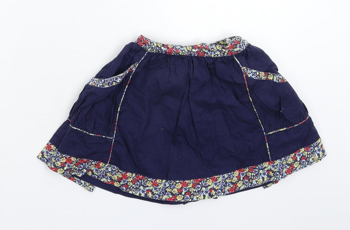 Molly n' Jack Girls Blue Floral  A-Line Skirt Size 2-3 Years