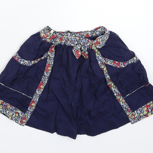 Molly n' Jack Girls Blue Floral  A-Line Skirt Size 2-3 Years