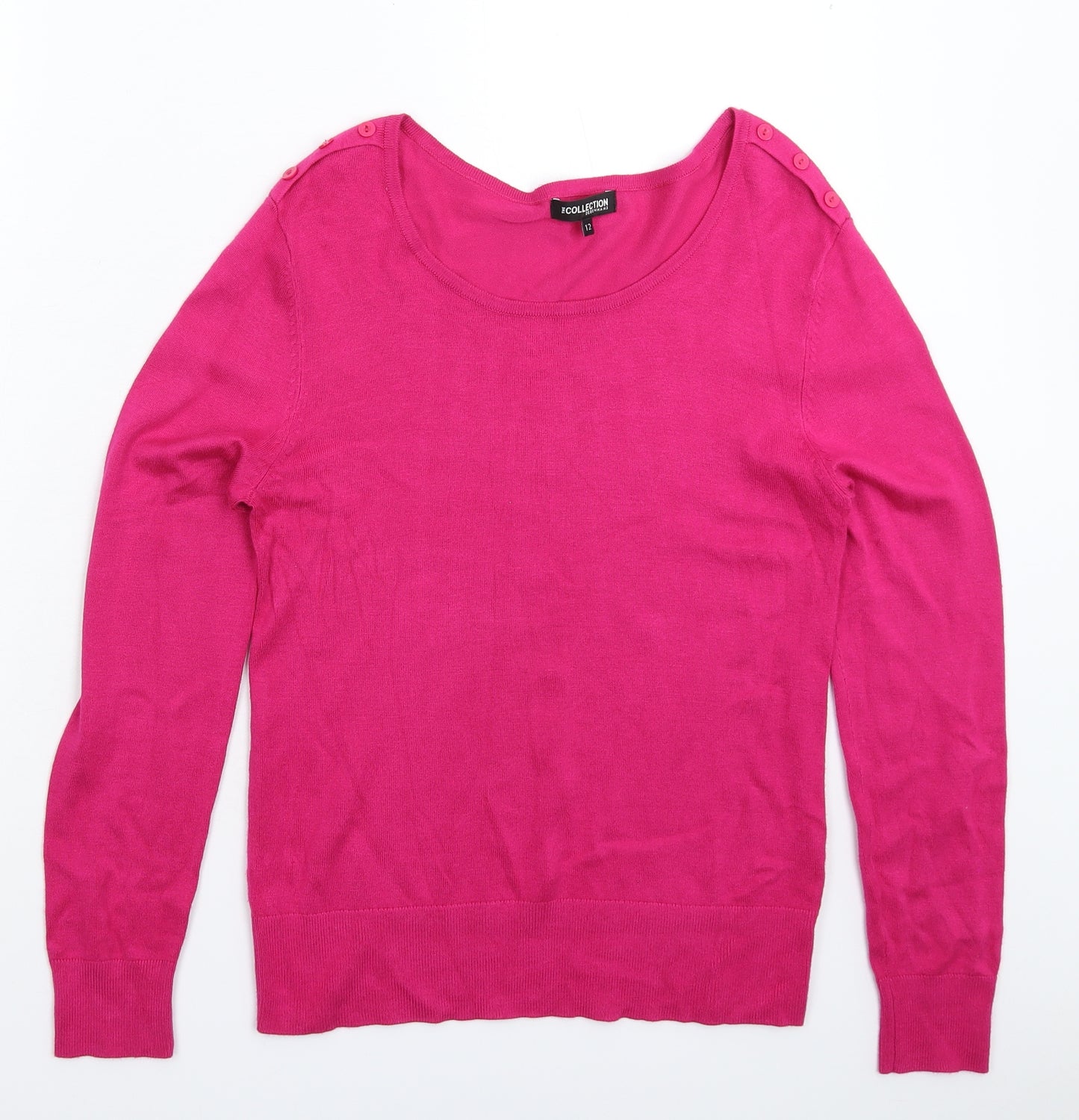 Debenhams Womens Pink  Knit Pullover Jumper Size 12