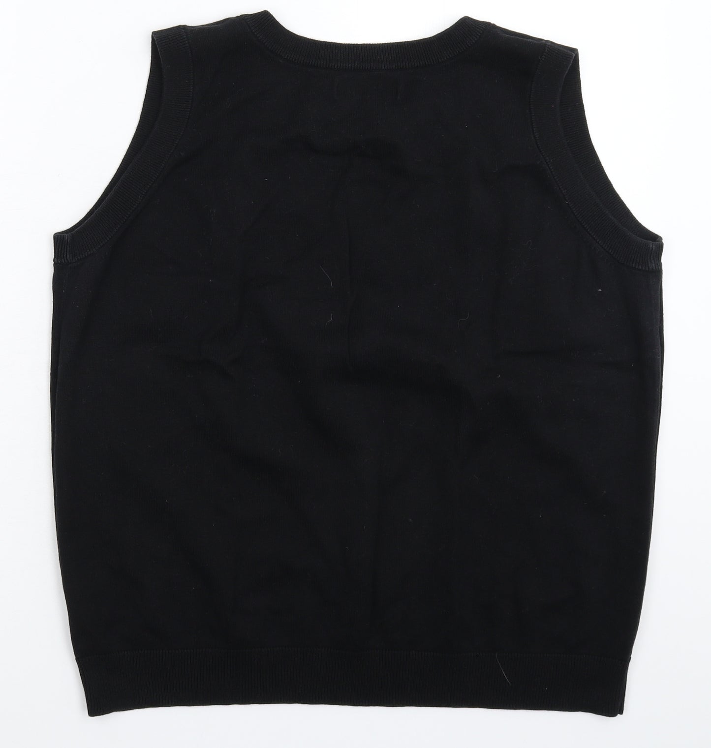 Ben Sherman Womens Black  Knit Vest Jumper Size 20
