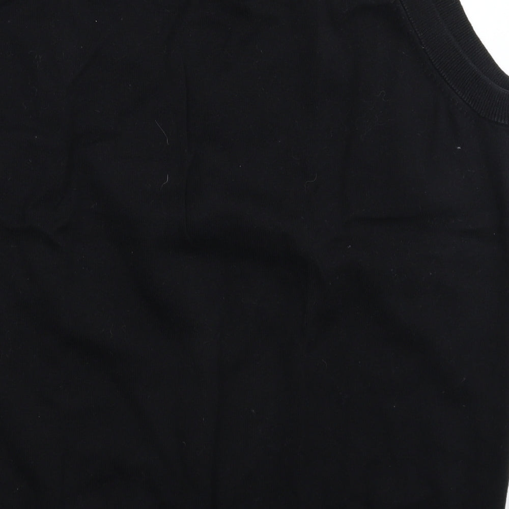 Ben Sherman Womens Black  Knit Vest Jumper Size 20