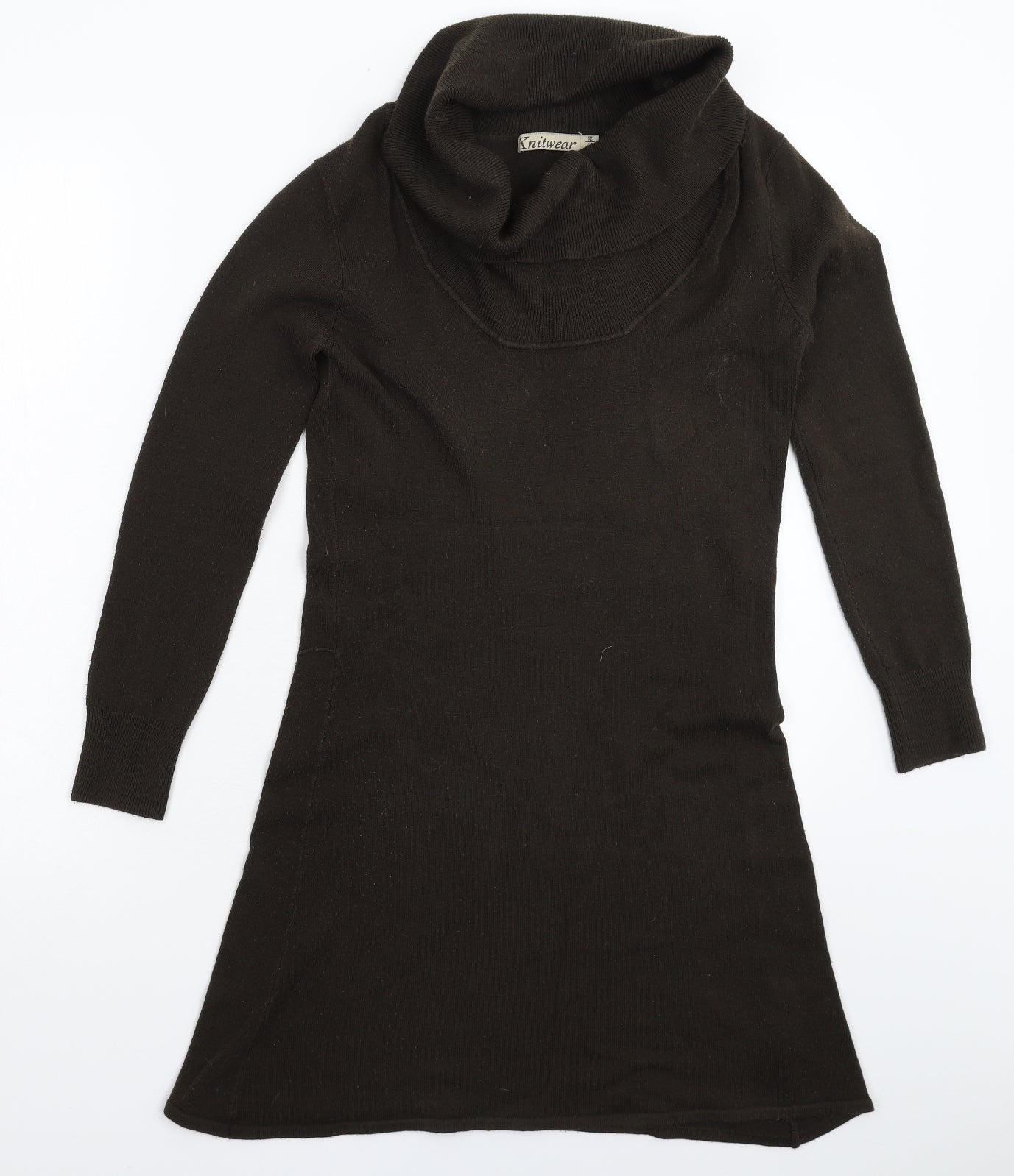 Preworn Womens Grey   Jumper Dress  Size 12