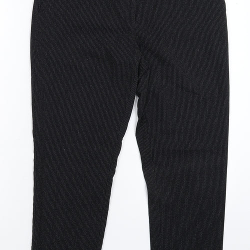 NEXT Womens Black Striped  Dress Pants Trousers Size 10 L25 in